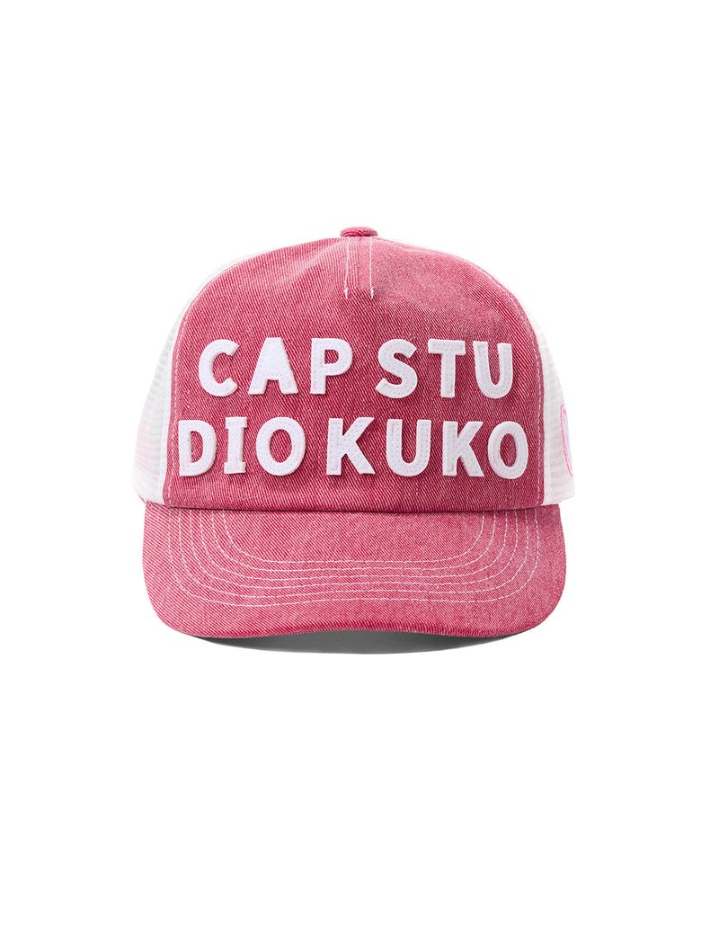 KUKO（クコ）の「CAP STU DIO KUKO トラッカーキャップ_ピンク（帽子）」