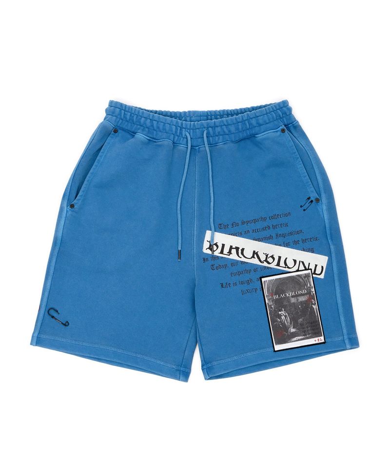 BLACKBLOND（ブラックブロンド）の「BBD チャオズパッチピグメントスウェットショーツ (Ocean Blue)（パンツ）」