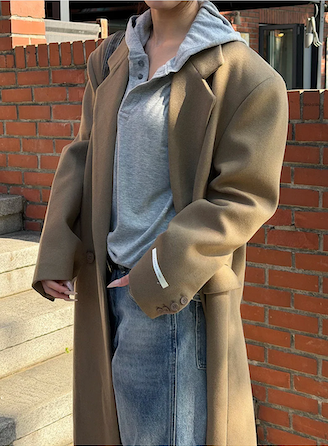 [Unisex] Max double long coat(2color)