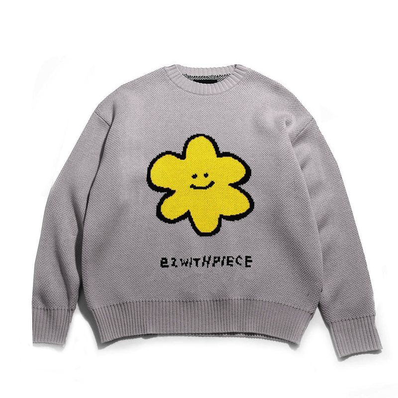 [EZwithPIECE] DAISY OV KNIT SWEATER (4COLORS)