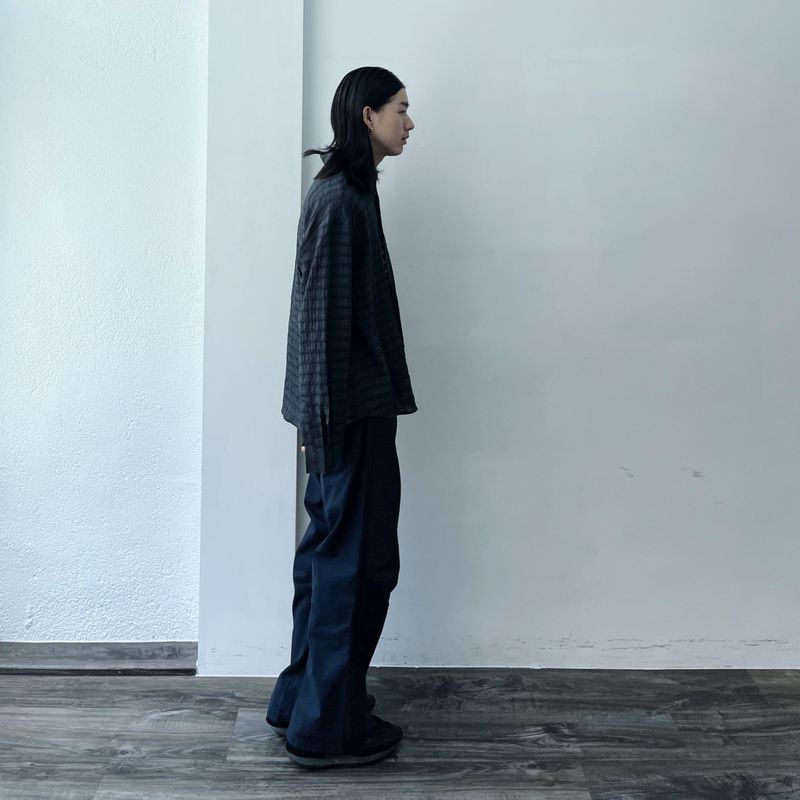 Deep Navy Volume Trousers