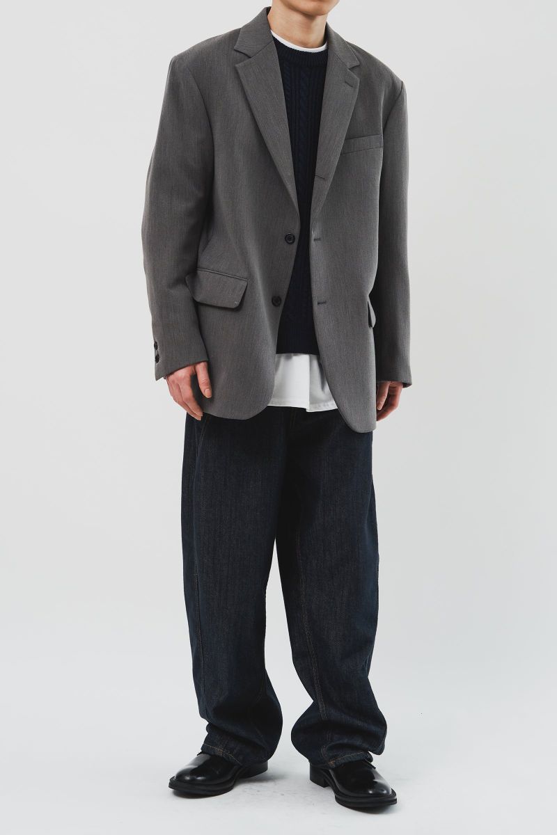 Sub Single Breasted Jacket (3color)