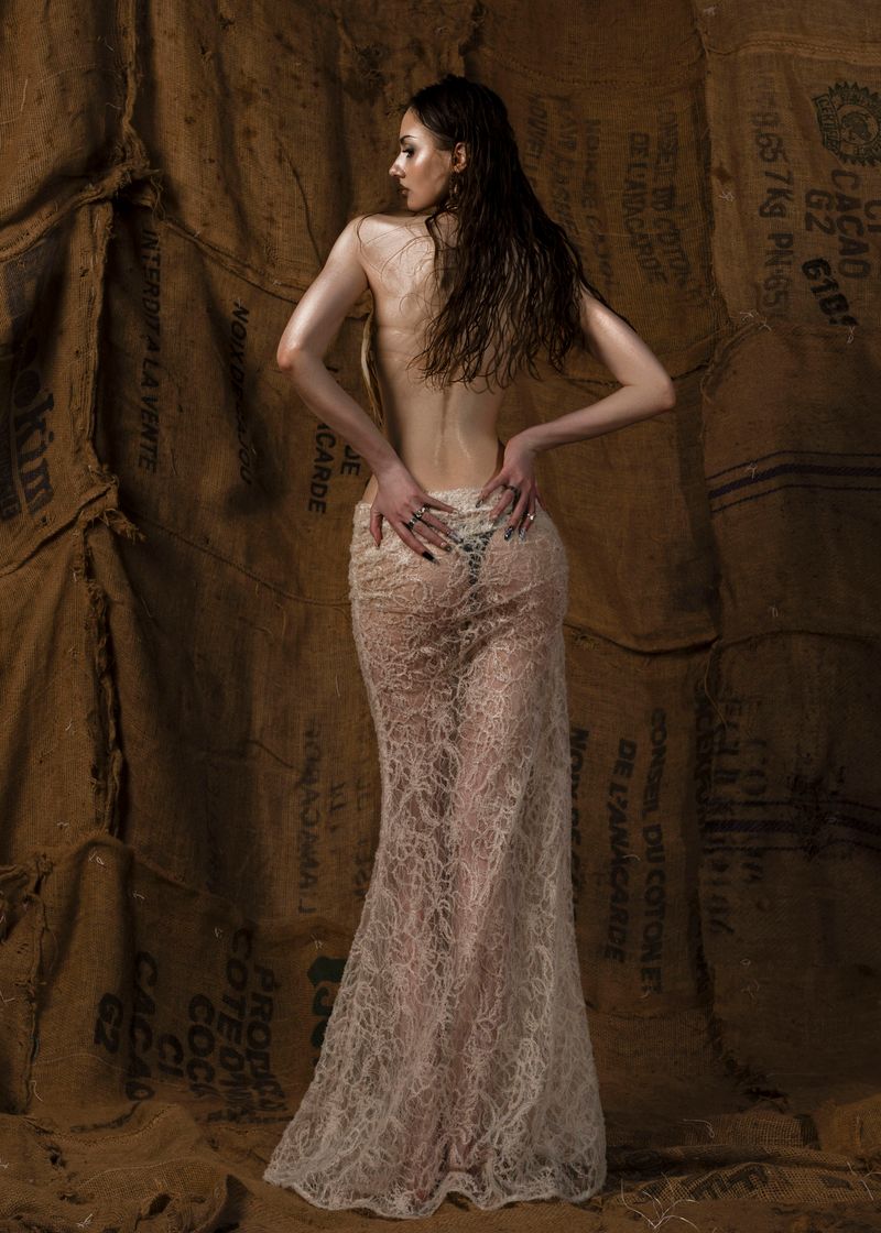 Mother See Through Maxi Skirt