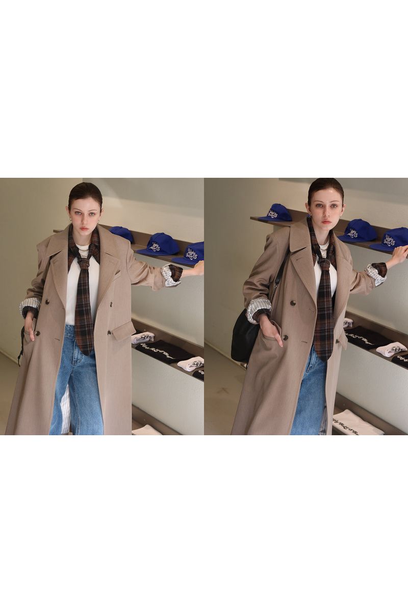 MAXIMAL DOUBLE COAT_BEIGE