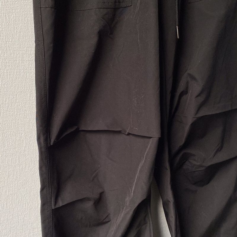 Rap string pintuck nylon pants 2C