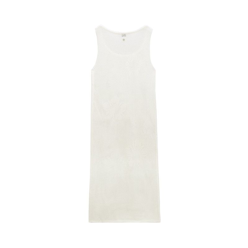 [24SS LSD COLLECTION] MUGUNG Crochet Knit Layered Dress_Ivory