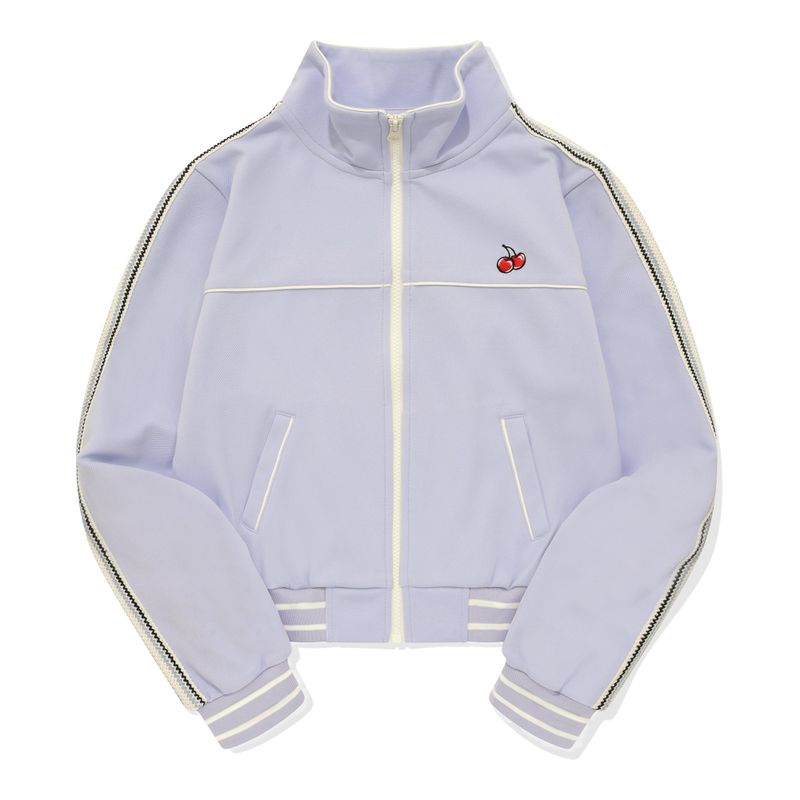 CHERRY LACE POINT CROP TRACK JUMPER [SKY]