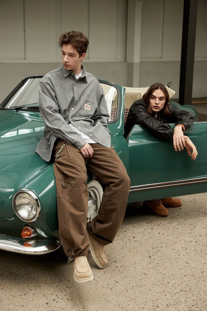 VINTAGE WASHED TAIL POCKET PANTS - KHAKI