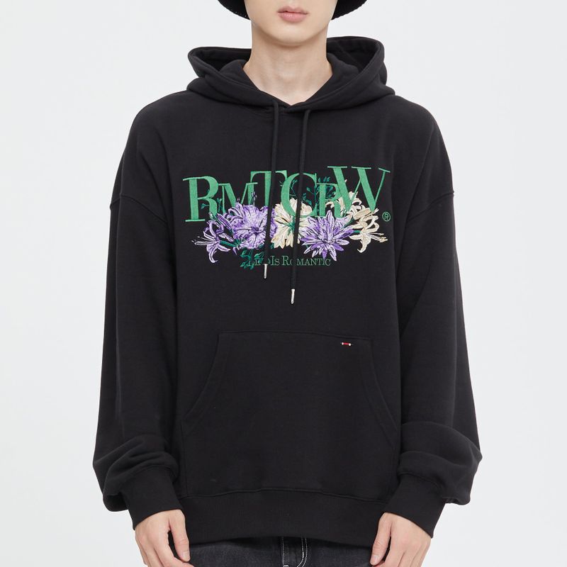 ROMANTIC CROWN(ロマンティッククラウン)の「RECENT LOGO FLOWER HOODIE_BLACK(Tops)」