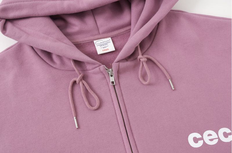 CEC ZIP-UP HOODIE(PINK)