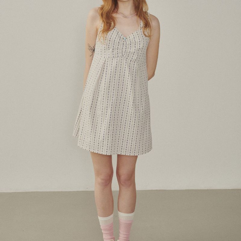 Rose Embroidery Mini One-piece