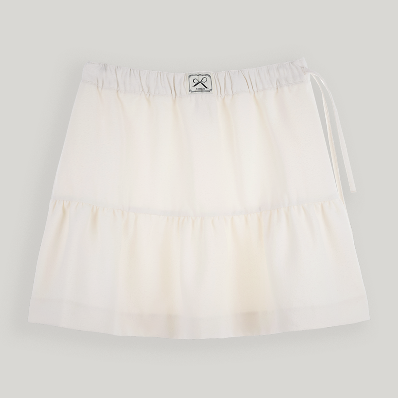 Cream Cancan Mini Skirts