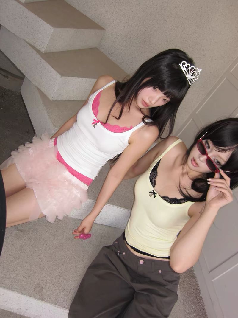 EatmePlz tri-color tank top summer camisole