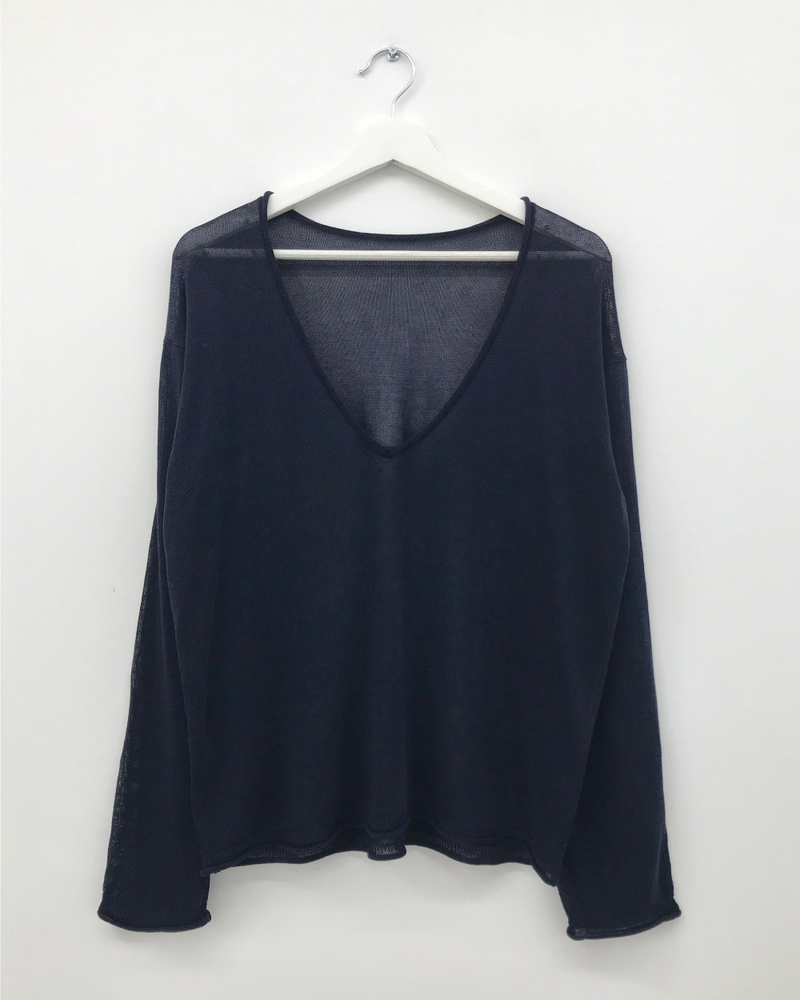Veiled Summer V-neck Knit (5color)