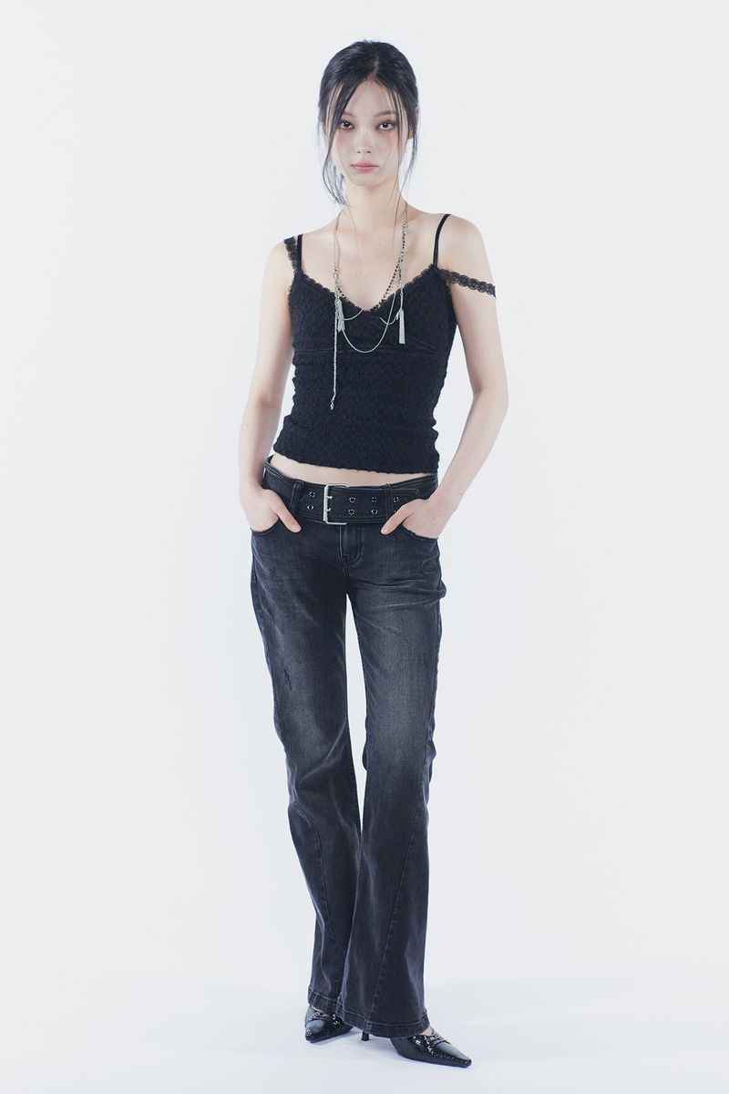 PAIN OR PLEASURE（ペインオアプレジャー）の「VERA LACE TOP black（Tops）」