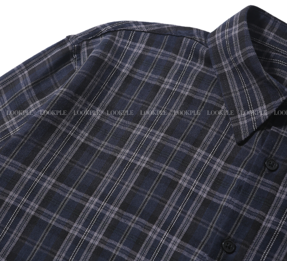 Cali Herringbone Semi Overfit Check Shirt