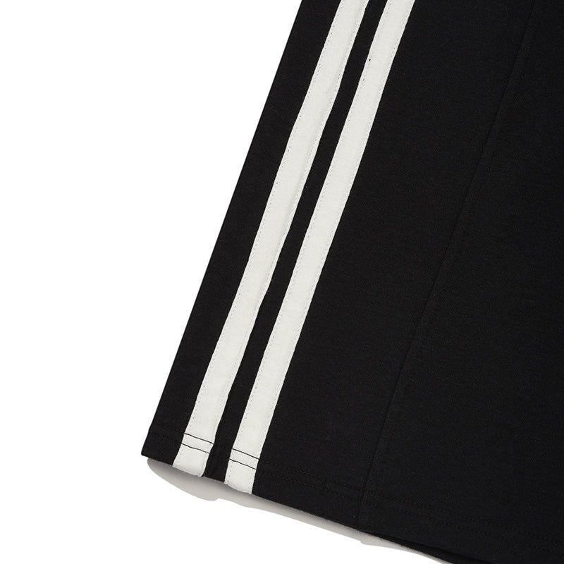 UNION JACK JERSEY MIDI SKIRT [BLACK]