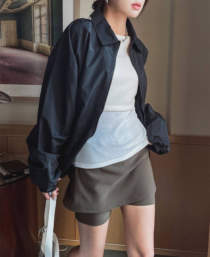 (UNISEX)ショールウィンドジャケット