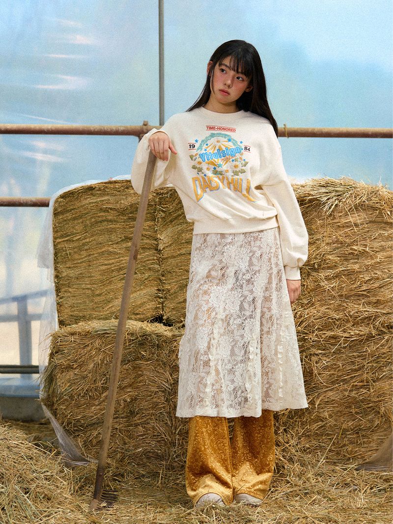 VITALSIGN(バイタルサイン)の「DaisyHill Sweatshirt (Cream)(Tops)」