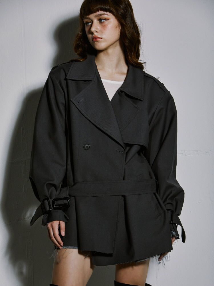 SHORT TRENCH COAT