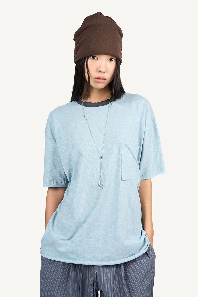 Raucohouse（ラウコハウス）の「Slub rib layered T-shirt（Tops）」