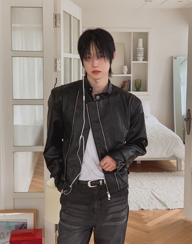 2PLAN（ツープラン）の「ジェロン ダイアゴナル ジッパー レザー ライダー ジャケット（ジャケット/アウター）」