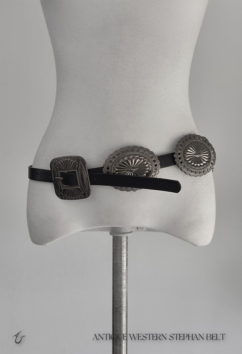 antique western stephan belt