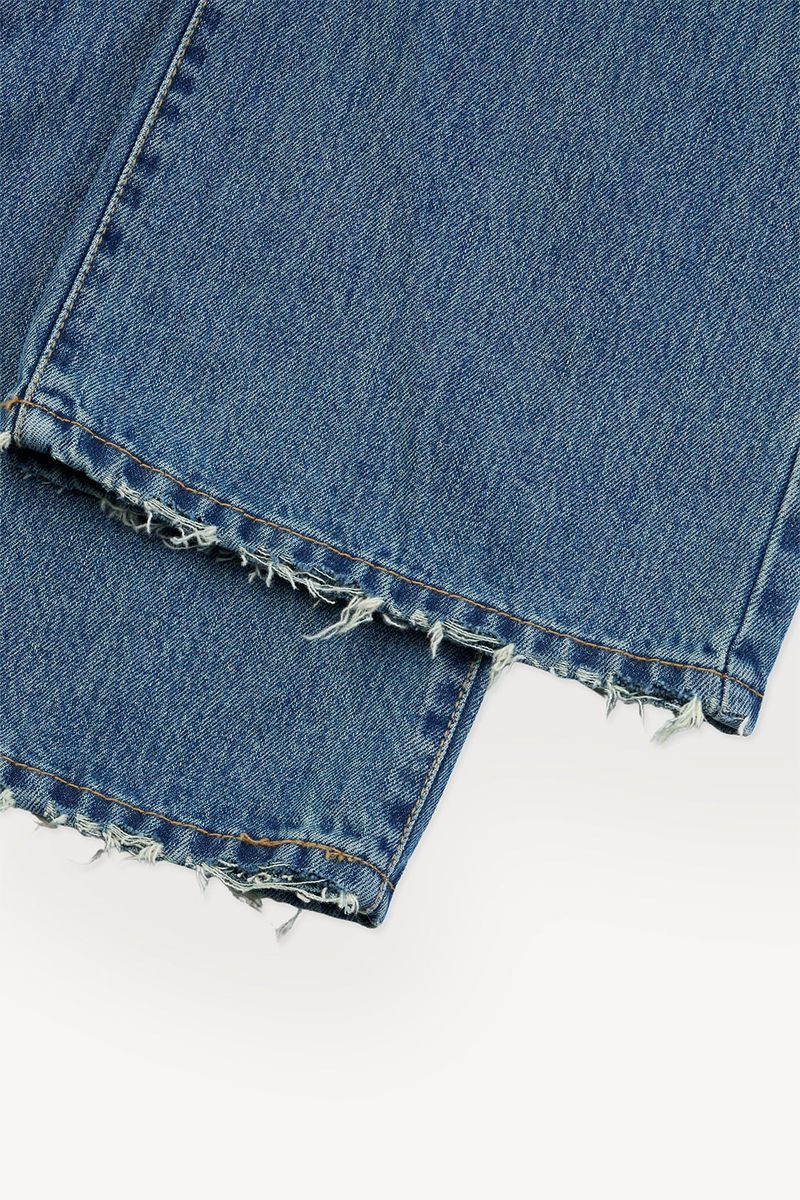 Low Hem Vintage Flare Denim Pants