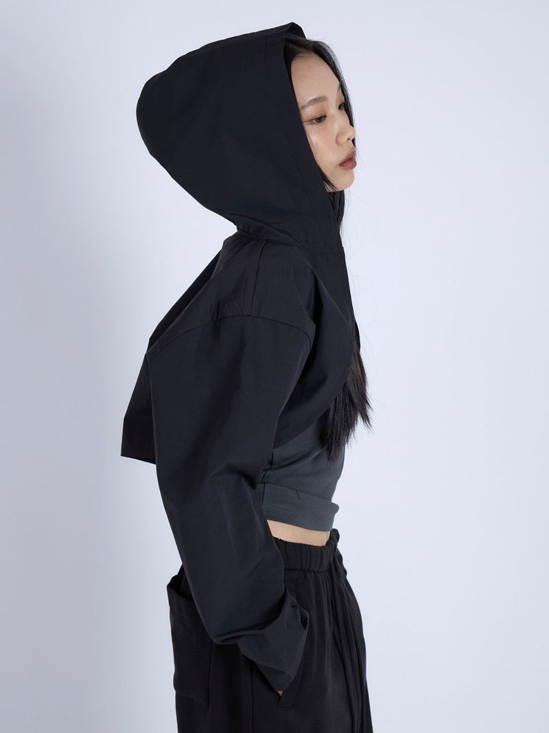 Hooded Shrug, Black
