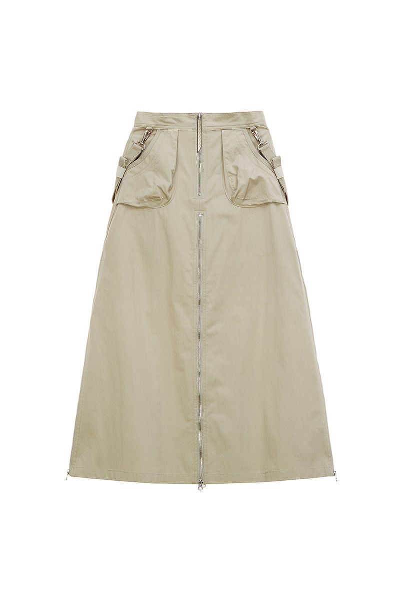 [23SS LSD COLLECTION] ﻿Cargo Zipper Skirt