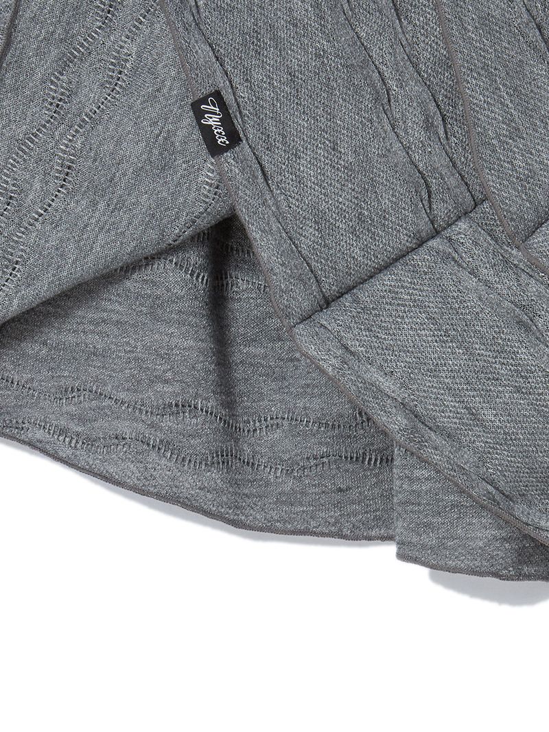 TWIST FRILL SKIRT GREY