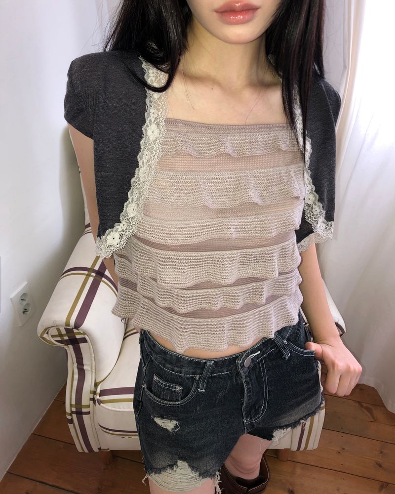 Multe Bolero Short Sleeve T-Shirt