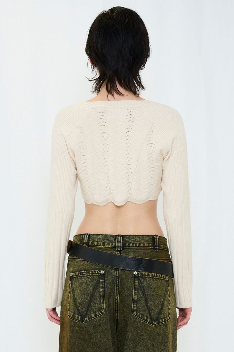 KNIT BOLERO CARDIGAN