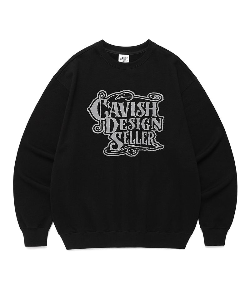 cavish（カビシ）の「クレフスウェット ブラック(CV2EFUM444A)（トップス）」
