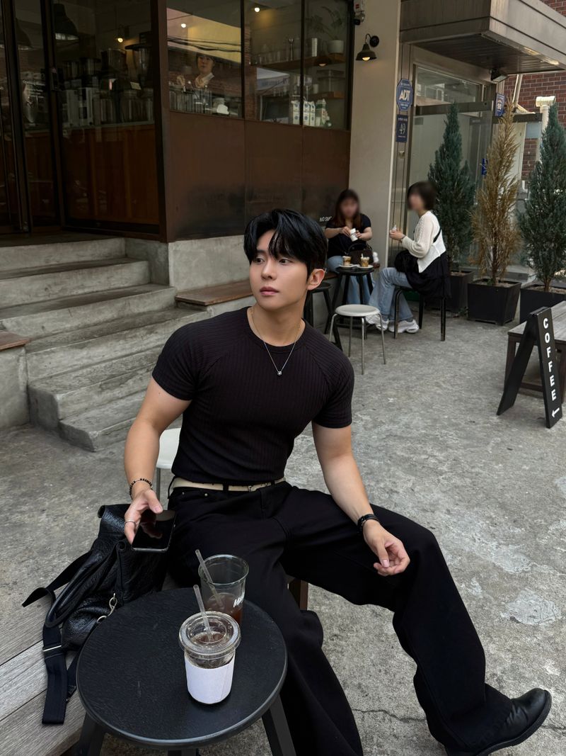Nagrang ribbed muscle short sleeve