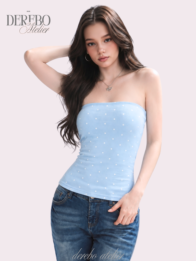 dereborujo（ドレボルゾー）の「Dot Color Pad Tube Top（Tops）」