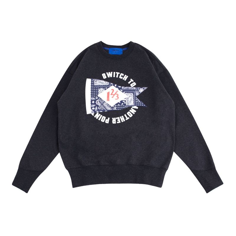 SWITCH123（スウィッチワンツースリー）の「アップリケ刺繍MTM Tシャツ（ユニセックス）_SYF3TS06CG（トップス）」
