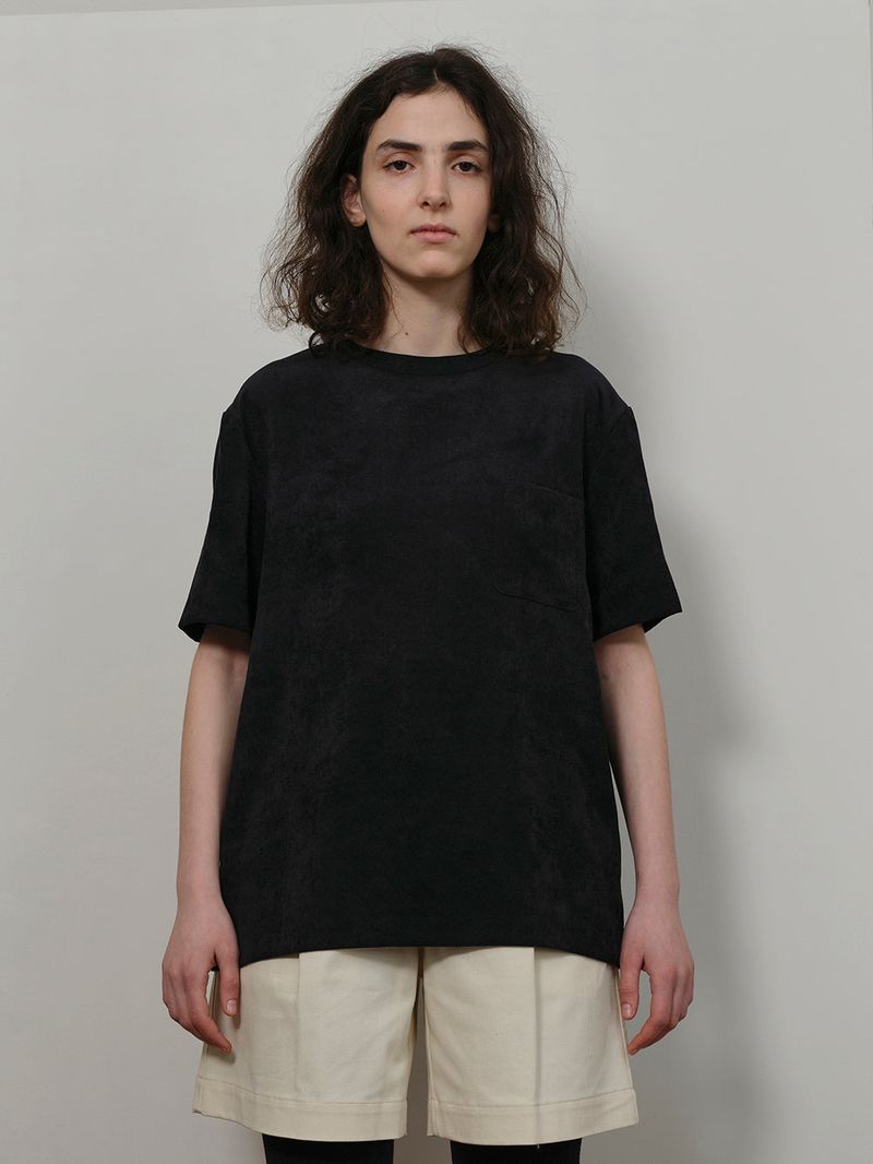 CORDUROY T-SHIRT BLACK