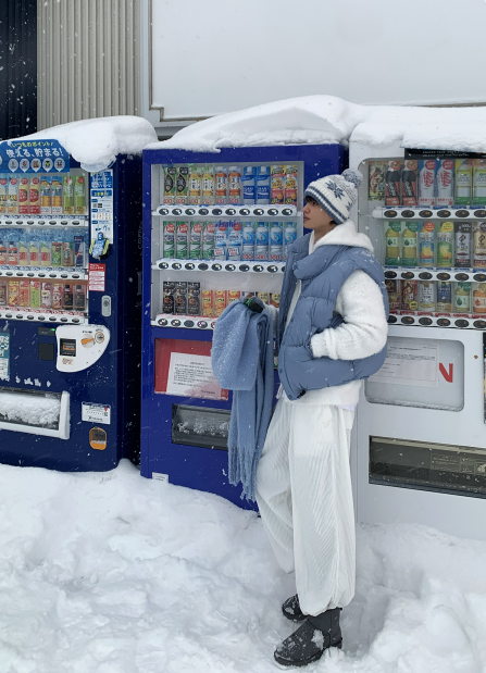 ゼロナインコージースノーフレークドロップニットビーニー
