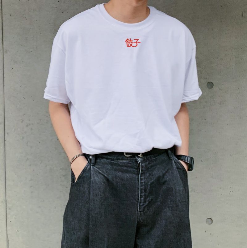 ふくだ  餃子刺繍Tshirt