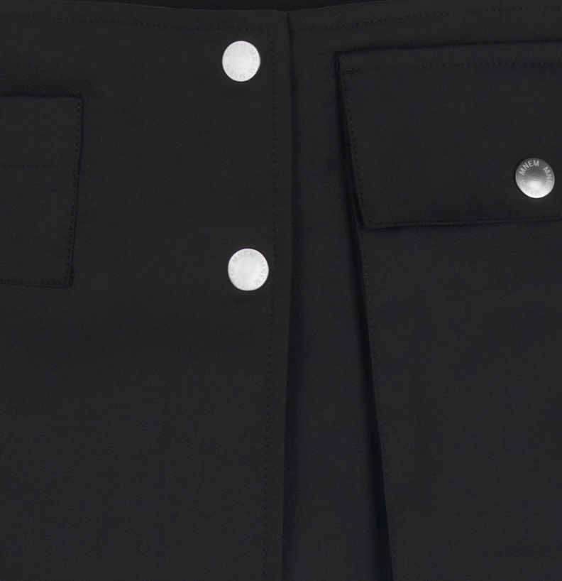 [mnem] card pocket wrap belt (black)