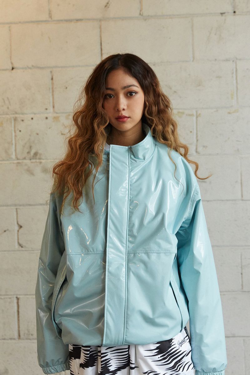 BSRABBIT(ビエスラビット)の「BSR2223FWJK060 WD ENM JACKET ENAMEL SKY(Jackets/Outerwear)」