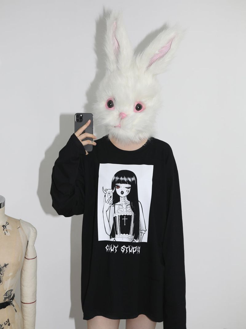 CLUT STUDIO(クラットスタジオ)の「0 2 devil girl t-shirt(Tops)」