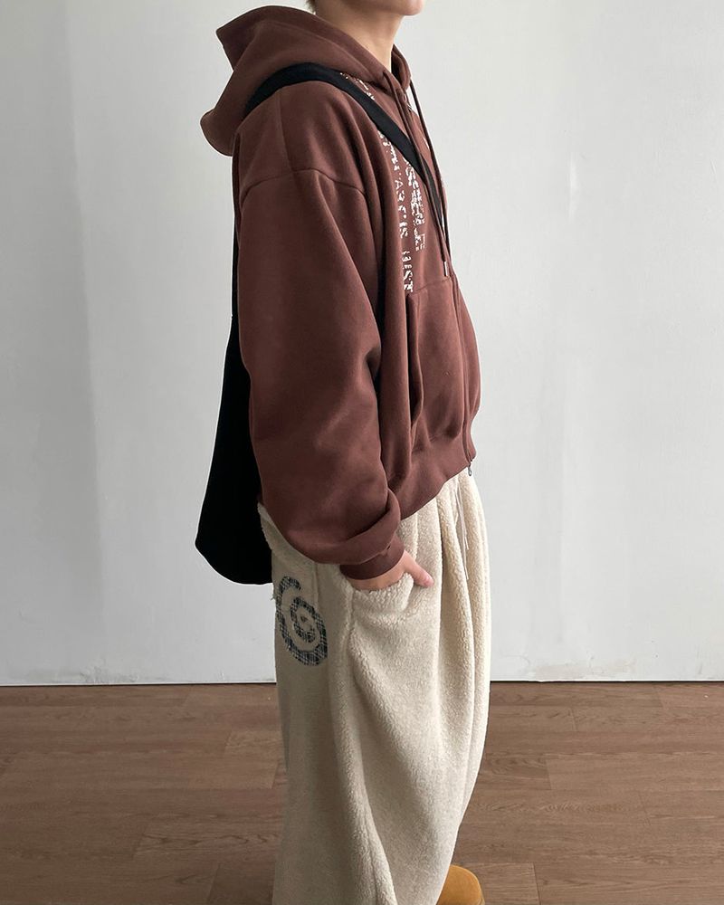 Scope Cropped Fleece Hoodie Zip-up
