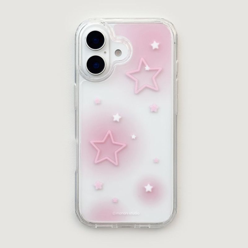 Monani Studio（モナニースタジオ）の「[Gel-hard] スターリーナイトスマホケース (ピンク) (ケースのみ)（スマホグッズ/小物）」