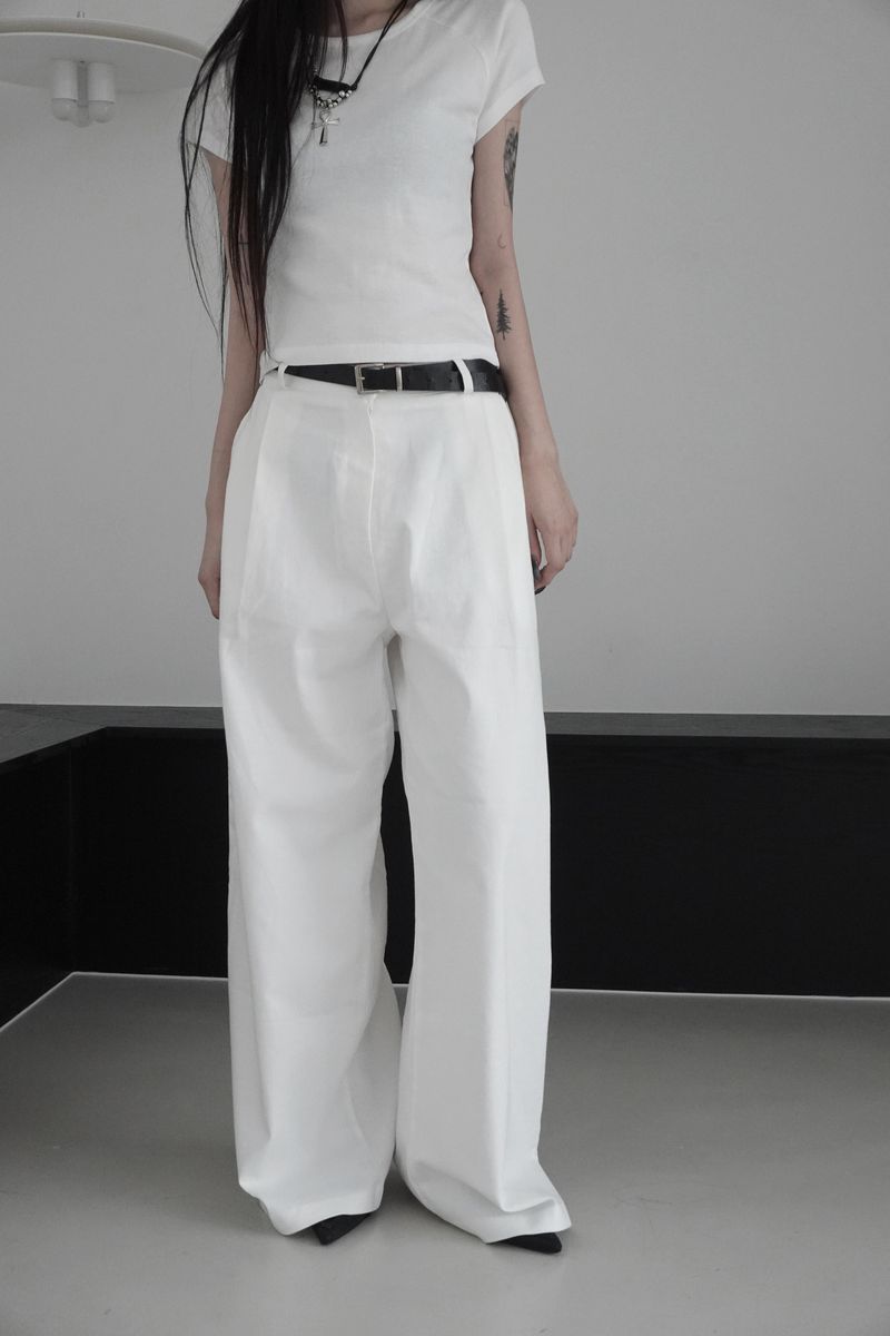 treed basic pants (2color)