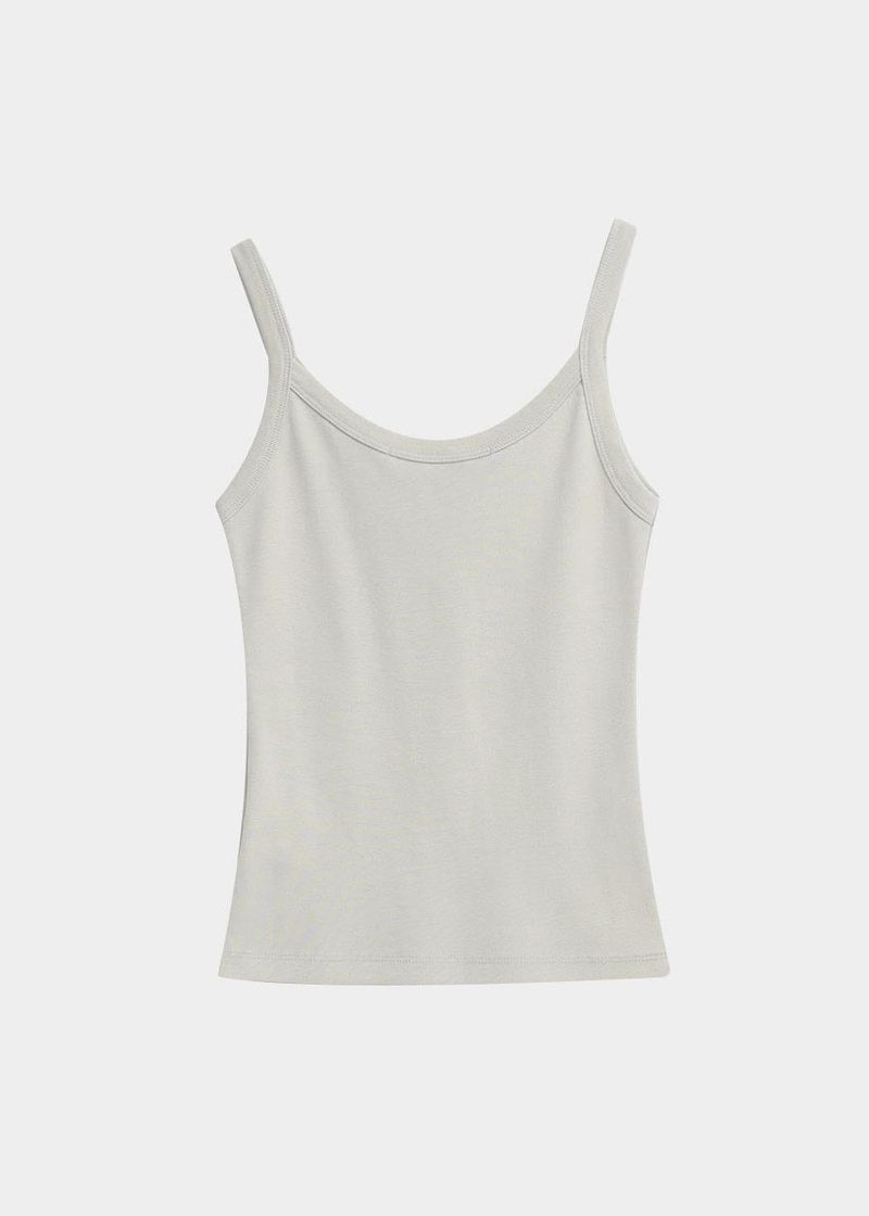 [B-BASIC] Standard Wide Unneck Sleeveless Shirt