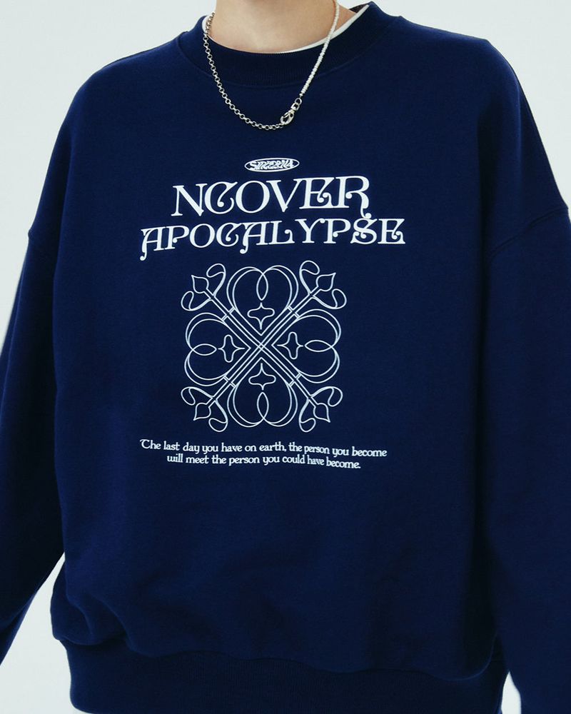 APOCALYPSE CLOVER SWEATSHIRT-NAVY