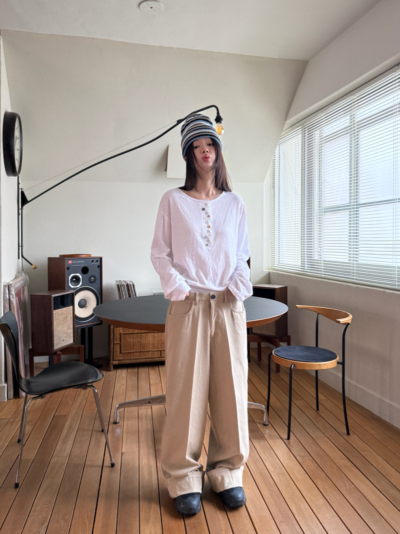 dot pocket pants