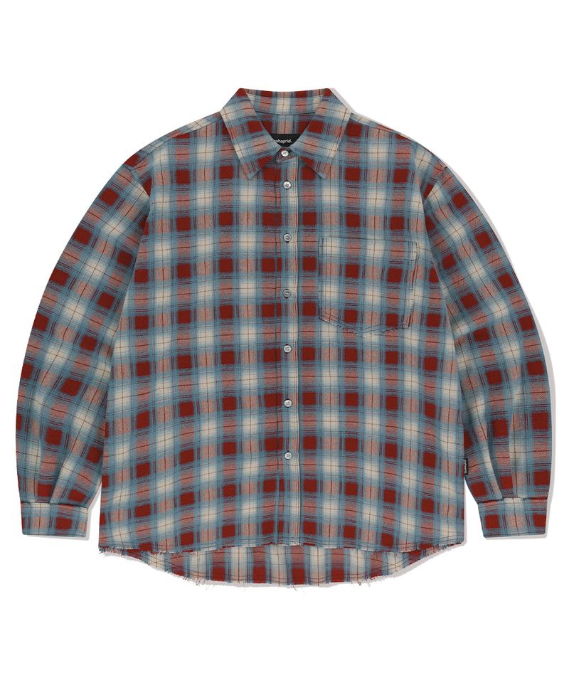 mahagrid（マハグリッド）の「RAW CUT OMBRE SHIRT（Tops）」
